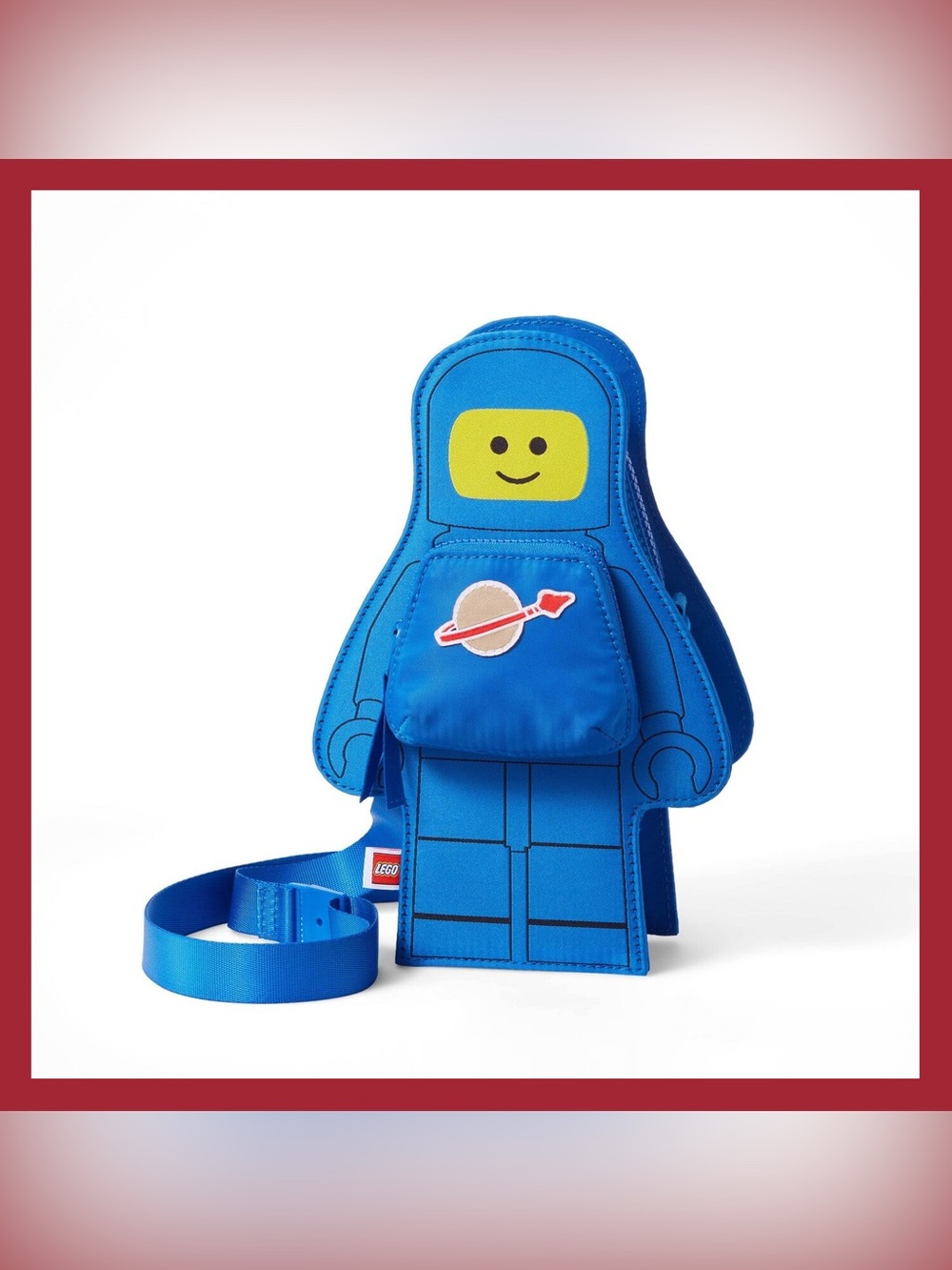 LEGO x Target Classic Spaceman Minifigure Crossbody Bag Blue Shoulder Purse